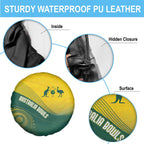 Australia Bowls Spare Tire Cover Basic Marble Glaze - National Color - Aussie Hoodie