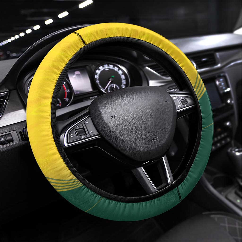 Australia Bowls Steering Wheel Cover Basic Marble Glaze - National Color - Aussie Hoodie