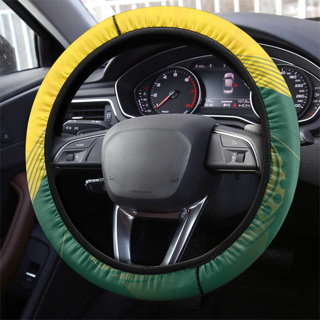 Australia Bowls Steering Wheel Cover Basic Marble Glaze - National Color - Aussie Hoodie