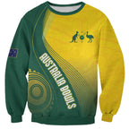 Australia Bowls Personalised Sweatshirt Basic Marble Glaze - National Color - Aussie Hoodie