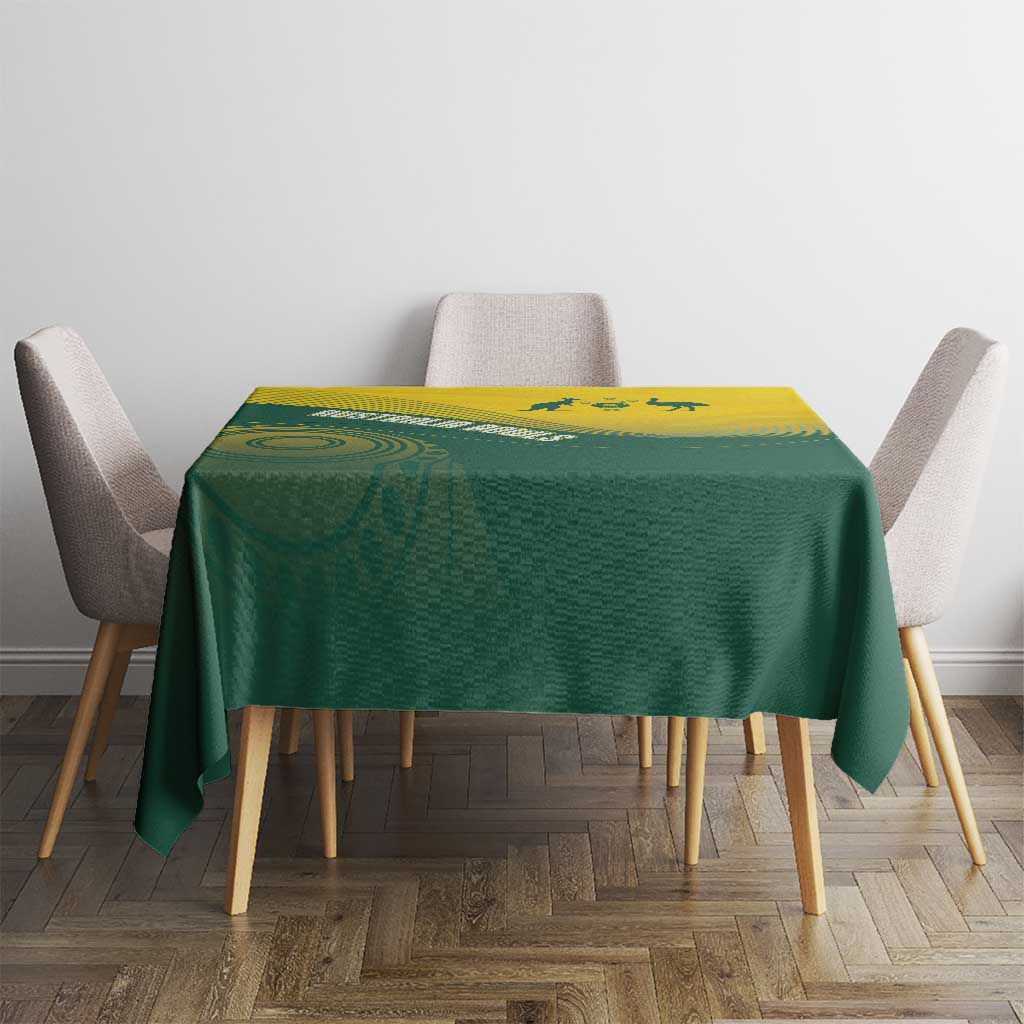 Australia Bowls Tablecloth Basic Marble Glaze - National Color - Aussie Hoodie