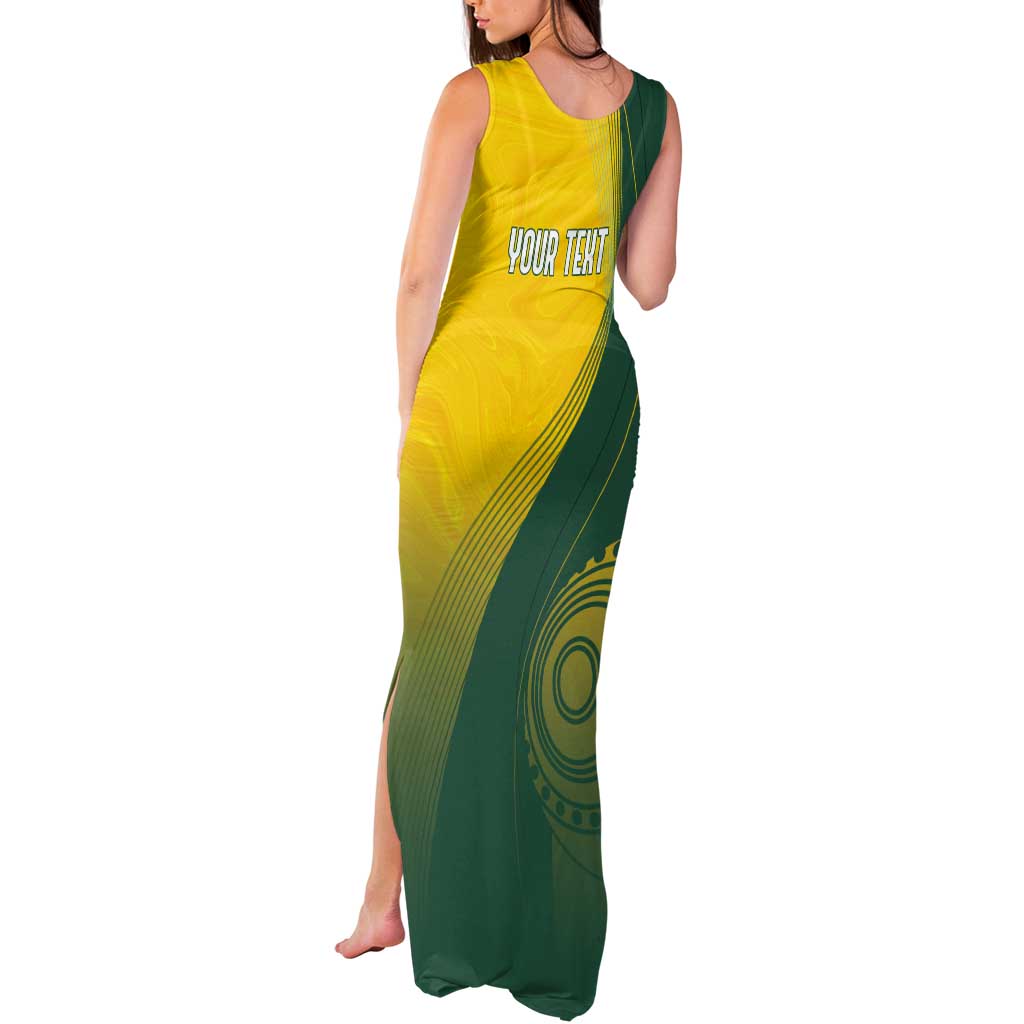 Australia Bowls Personalised Tank Maxi Dress Basic Marble Glaze - National Color - Aussie Hoodie