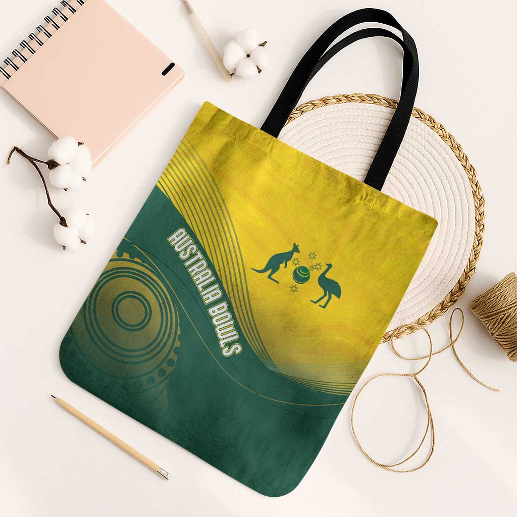 Australia Bowls Tote Bag Basic Marble Glaze - National Color - Aussie Hoodie