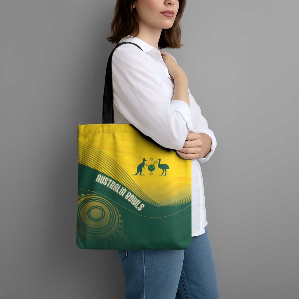 Australia Bowls Tote Bag Basic Marble Glaze - National Color - Aussie Hoodie