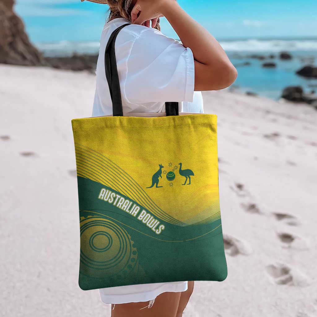 Australia Bowls Tote Bag Basic Marble Glaze - National Color - Aussie Hoodie