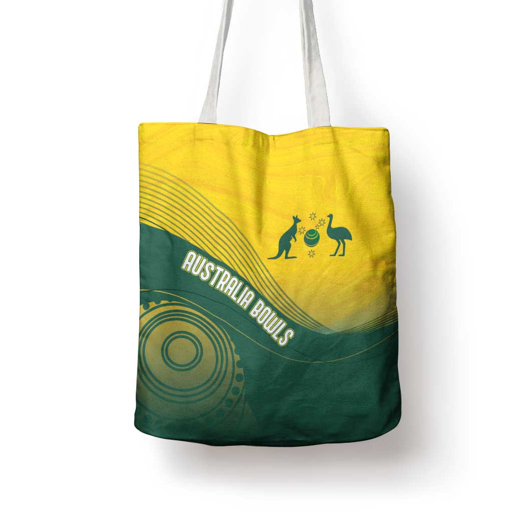 Australia Bowls Tote Bag Basic Marble Glaze - National Color - Aussie Hoodie
