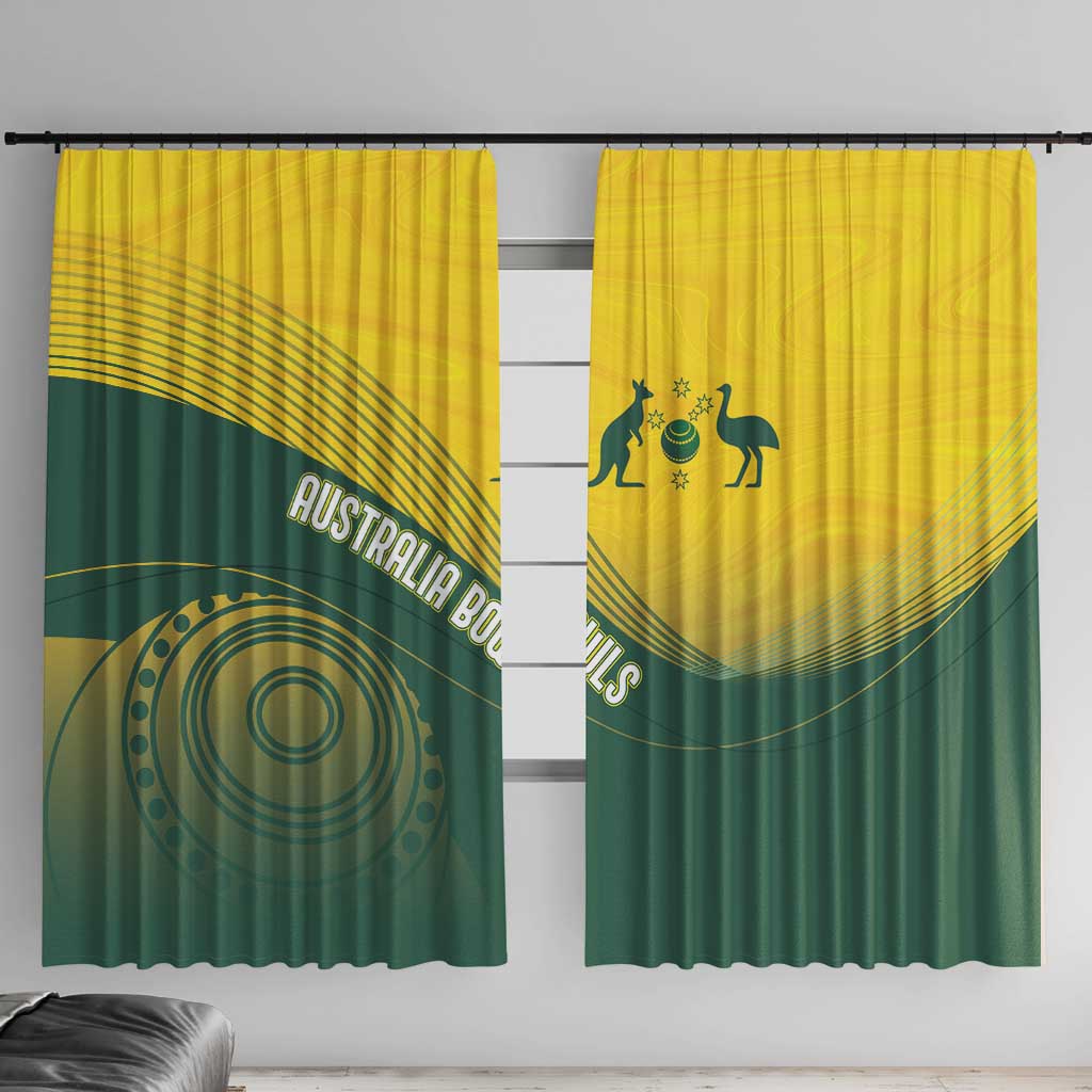 Australia Bowls Window Curtain Basic Marble Glaze - National Color - Aussie Hoodie
