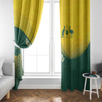 Australia Bowls Window Curtain Basic Marble Glaze - National Color - Aussie Hoodie