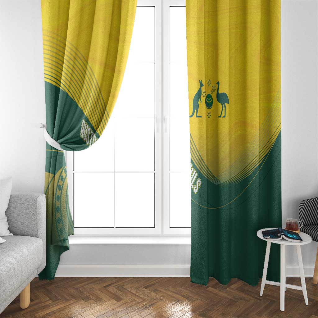 Australia Bowls Window Curtain Basic Marble Glaze - National Color - Aussie Hoodie