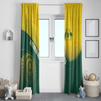 Australia Bowls Window Curtain Basic Marble Glaze - National Color - Aussie Hoodie