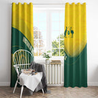 Australia Bowls Window Curtain Basic Marble Glaze - National Color - Aussie Hoodie