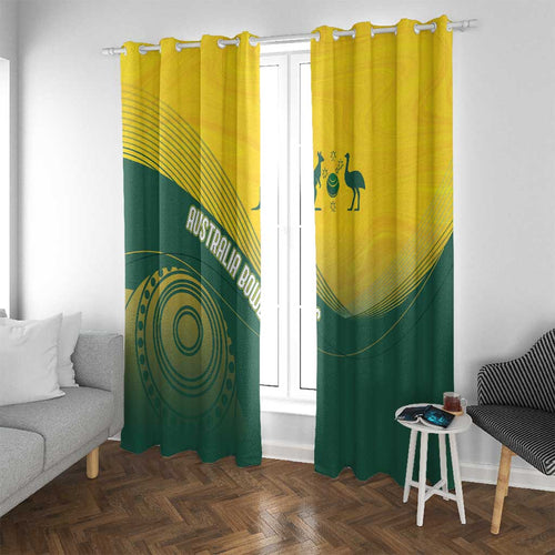 Australia Bowls Window Curtain Basic Marble Glaze - National Color - Aussie Hoodie