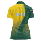 Australia Bowls Personalised Women Polo Shirt Basic Marble Glaze - National Color - Aussie Hoodie