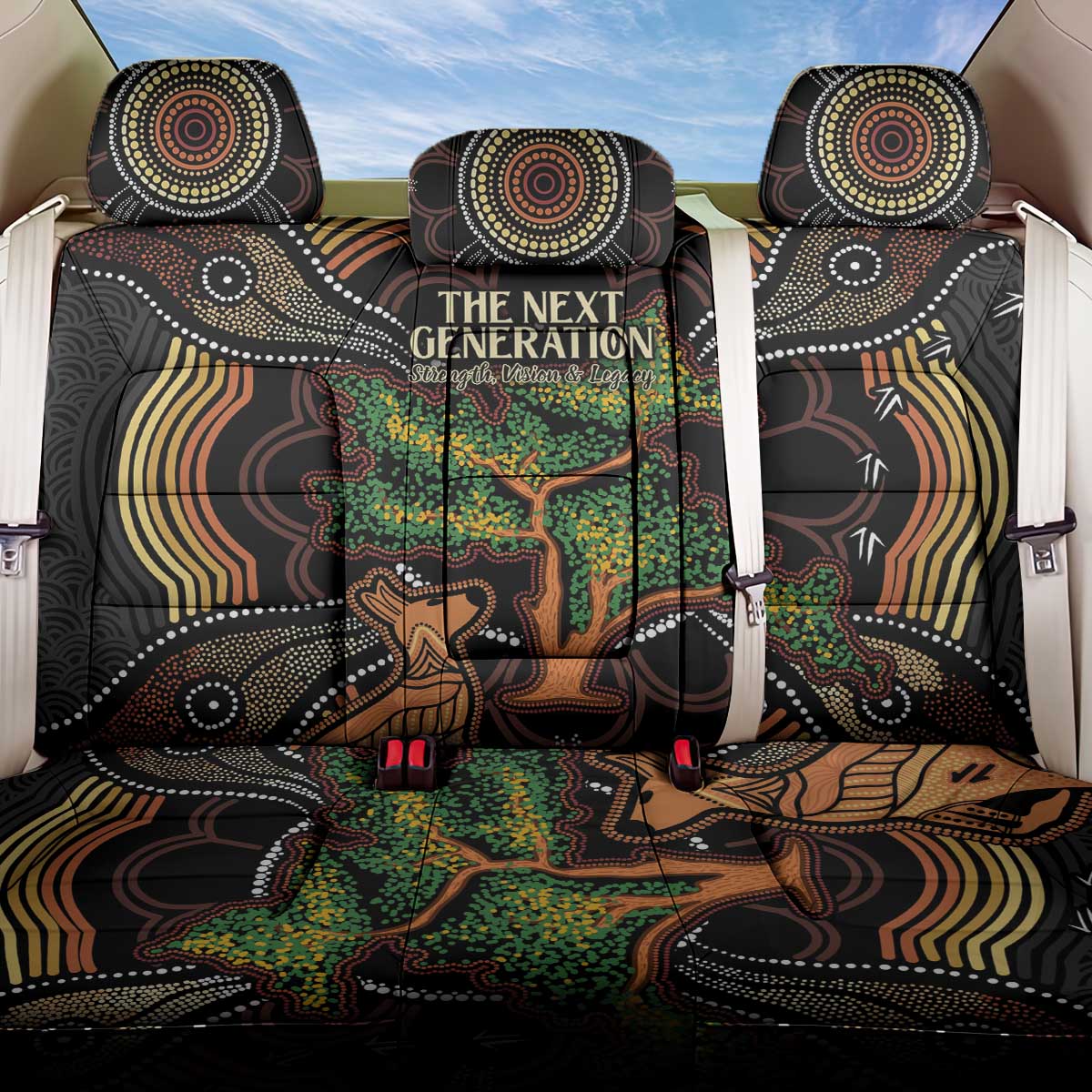 NAIDOC Week 2025 Indigenous Back Car Seat Cover Legacies - Tree Of Life