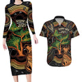 NAIDOC Week 2025 Indigenous Couples Matching Long Sleeve Bodycon Dress and Hawaiian Shirt Legacies - Tree Of Life
