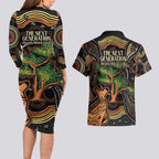NAIDOC Week 2025 Indigenous Couples Matching Long Sleeve Bodycon Dress and Hawaiian Shirt Legacies - Tree Of Life