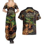 NAIDOC Week 2025 Indigenous Couples Matching Summer Maxi Dress and Hawaiian Shirt Legacies - Tree Of Life