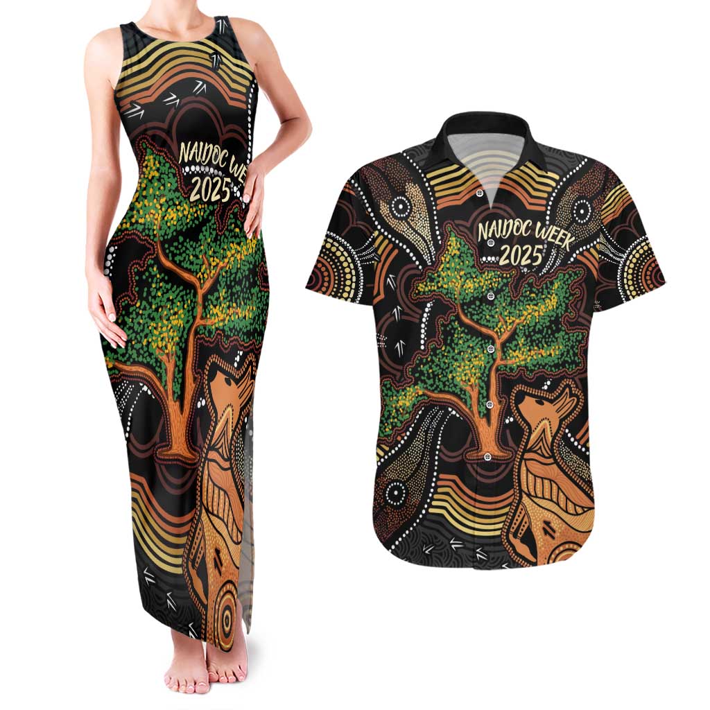 NAIDOC Week 2025 Indigenous Couples Matching Tank Maxi Dress and Hawaiian Shirt Legacies - Tree Of Life