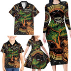 NAIDOC Week 2025 Indigenous Family Matching Long Sleeve Bodycon Dress and Hawaiian Shirt Legacies - Tree Of Life