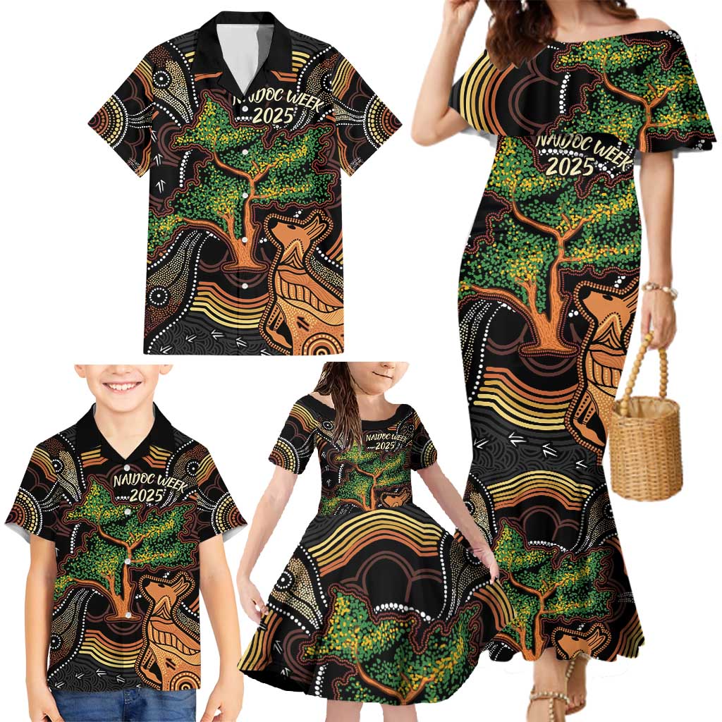 NAIDOC Week 2025 Indigenous Family Matching Mermaid Dress and Hawaiian Shirt Legacies - Tree Of Life