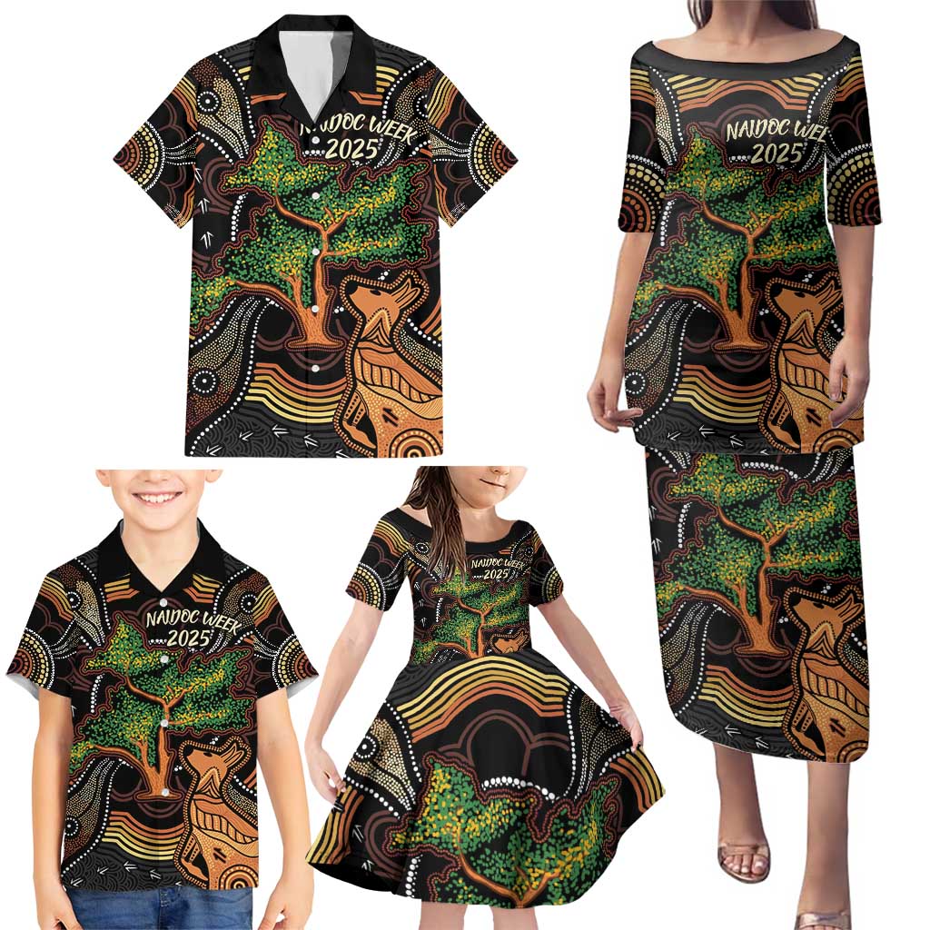 NAIDOC Week 2025 Indigenous Family Matching Puletasi and Hawaiian Shirt Legacies - Tree Of Life