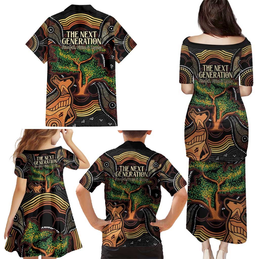 NAIDOC Week 2025 Indigenous Family Matching Puletasi and Hawaiian Shirt Legacies - Tree Of Life