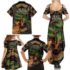 NAIDOC Week 2025 Indigenous Family Matching Summer Maxi Dress and Hawaiian Shirt Legacies - Tree Of Life