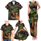 NAIDOC Week 2025 Indigenous Family Matching Tank Maxi Dress and Hawaiian Shirt Legacies - Tree Of Life