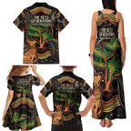 NAIDOC Week 2025 Indigenous Family Matching Tank Maxi Dress and Hawaiian Shirt Legacies - Tree Of Life