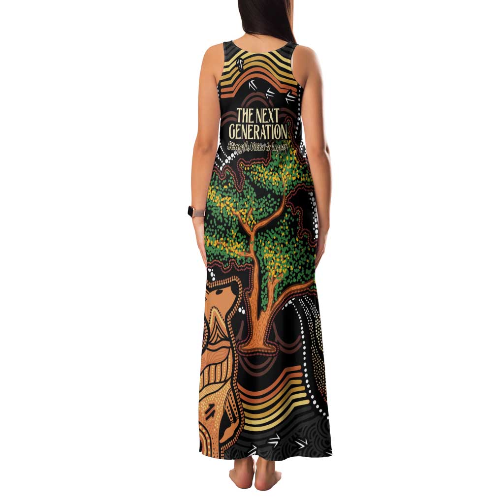 NAIDOC Week 2025 Indigenous Family Matching Tank Maxi Dress and Hawaiian Shirt Legacies - Tree Of Life