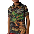 NAIDOC Week 2025 Indigenous Kid Polo Shirt Legacies - Tree Of Life