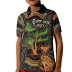 NAIDOC Week 2025 Indigenous Kid Polo Shirt Legacies - Tree Of Life