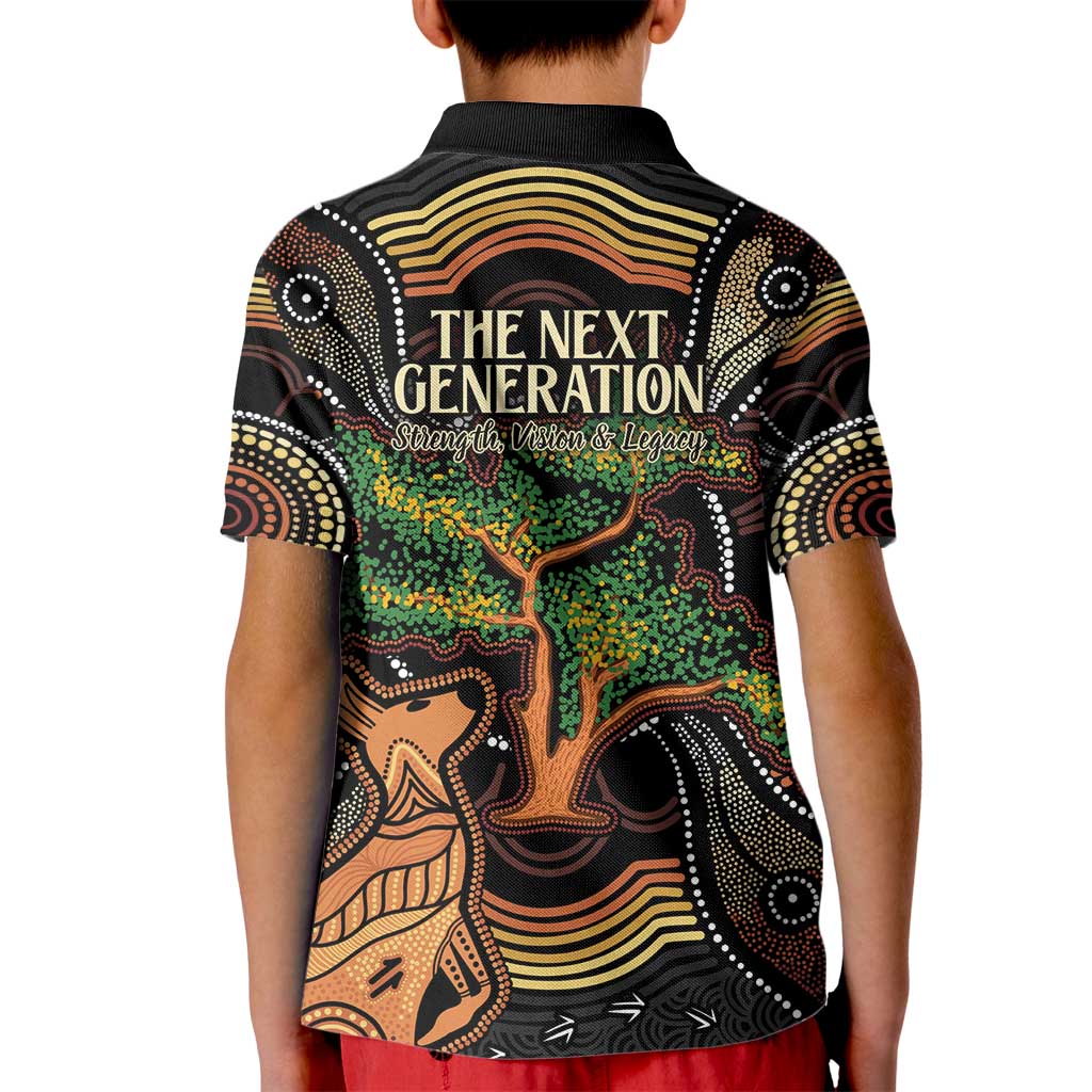 NAIDOC Week 2025 Indigenous Kid Polo Shirt Legacies - Tree Of Life