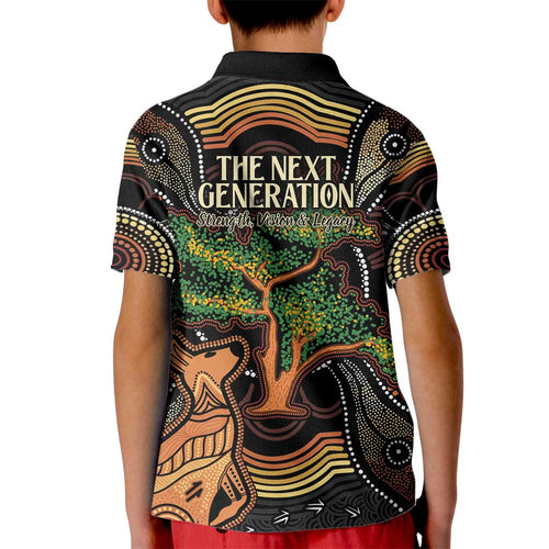 NAIDOC Week 2025 Indigenous Kid Polo Shirt Legacies - Tree Of Life