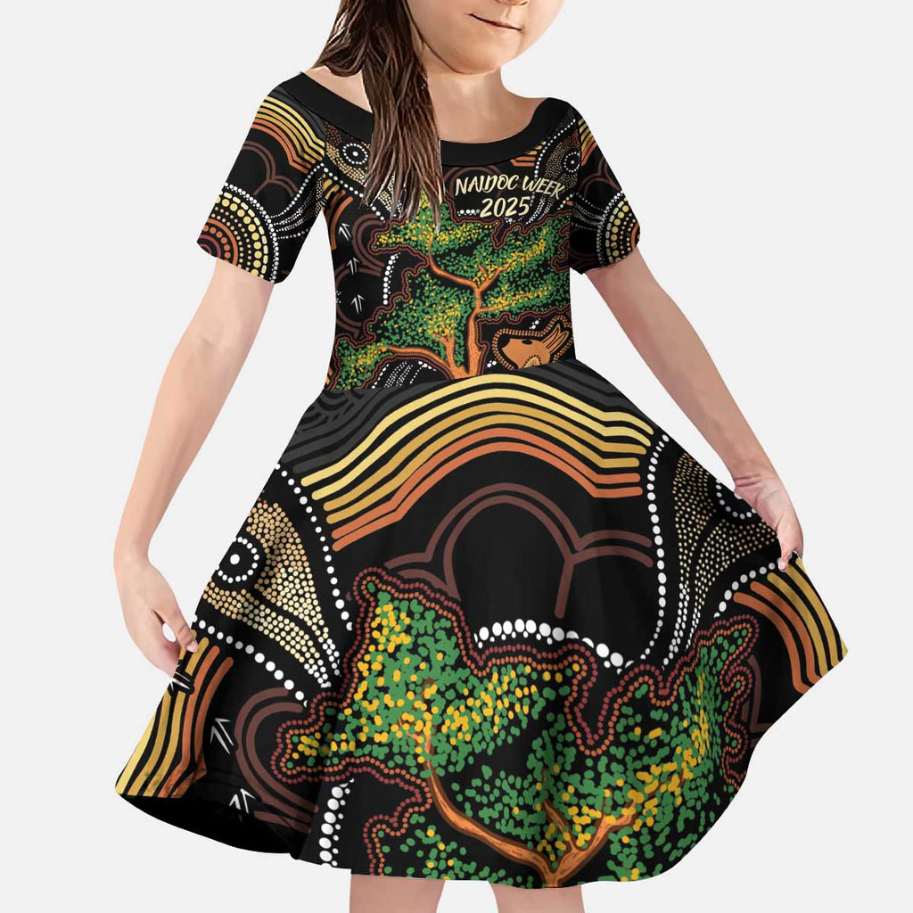 NAIDOC Week 2025 Indigenous Kid Short Sleeve Dress Legacies - Tree Of Life