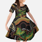 NAIDOC Week 2025 Indigenous Kid Short Sleeve Dress Legacies - Tree Of Life
