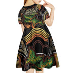 NAIDOC Week 2025 Indigenous Kid Short Sleeve Dress Legacies - Tree Of Life