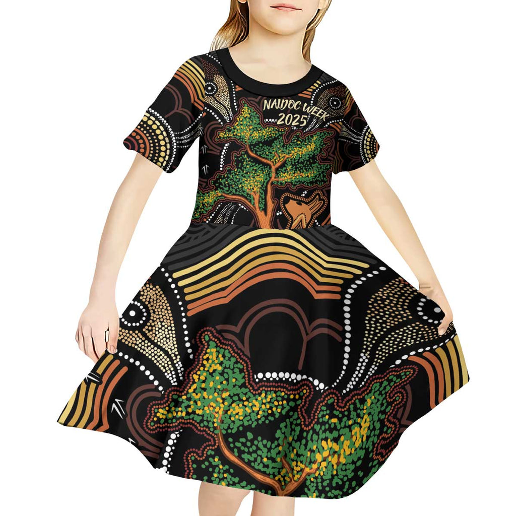 NAIDOC Week 2025 Indigenous Kid Short Sleeve Dress Legacies - Tree Of Life