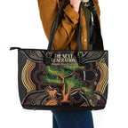 NAIDOC Week 2025 Indigenous Leather Tote Bag Legacies - Tree Of Life