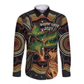 NAIDOC Week 2025 Indigenous Long Sleeve Button Shirt Legacies - Tree Of Life