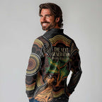 NAIDOC Week 2025 Indigenous Long Sleeve Polo Shirt Legacies - Tree Of Life