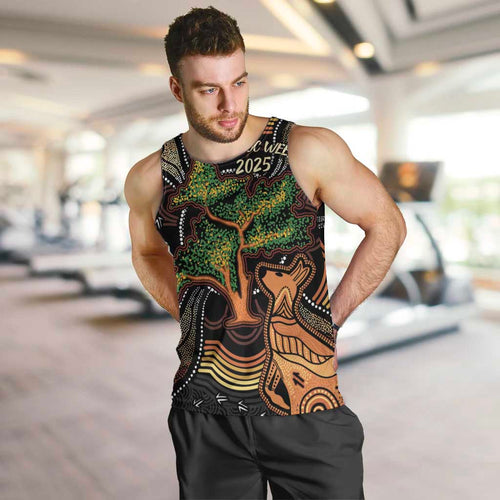 NAIDOC Week 2025 Indigenous Men Tank Top Legacies - Tree Of Life