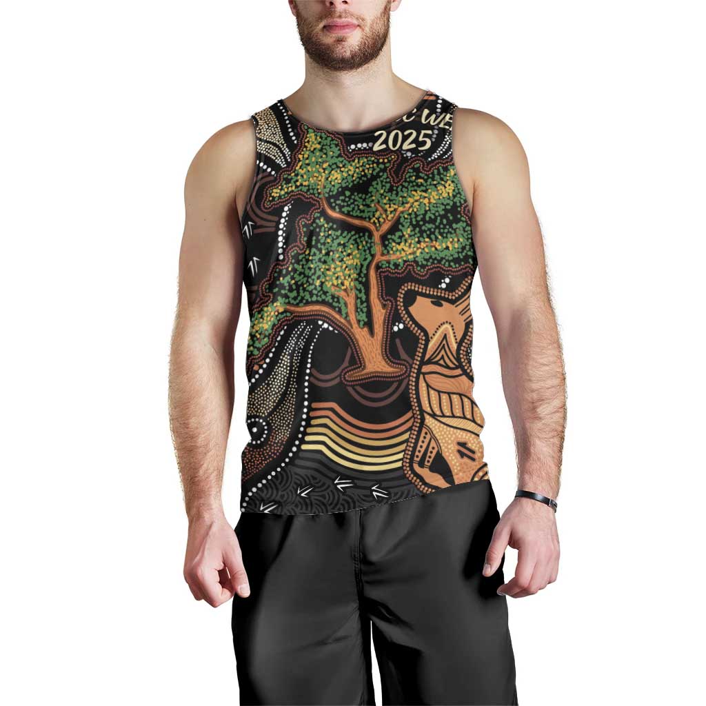 NAIDOC Week 2025 Indigenous Men Tank Top Legacies - Tree Of Life