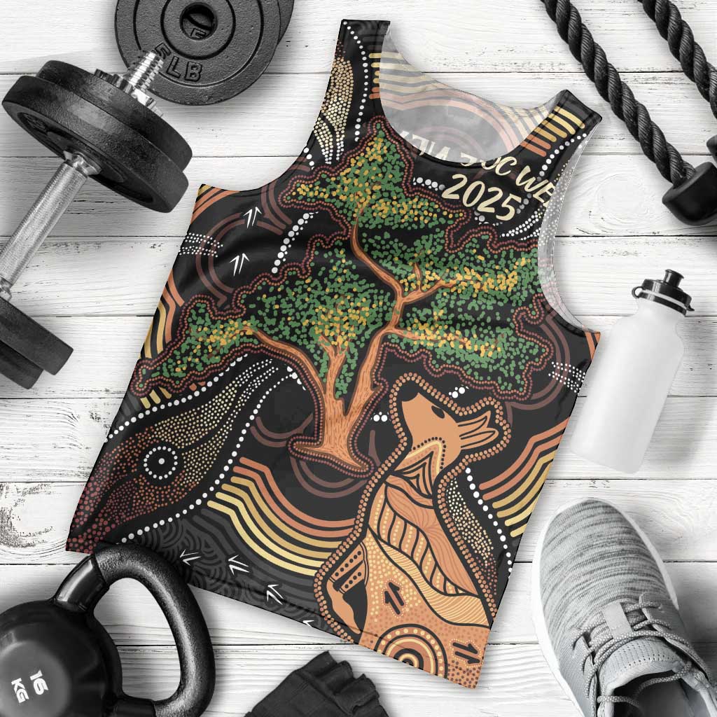 NAIDOC Week 2025 Indigenous Men Tank Top Legacies - Tree Of Life