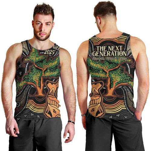 NAIDOC Week 2025 Indigenous Men Tank Top Legacies - Tree Of Life