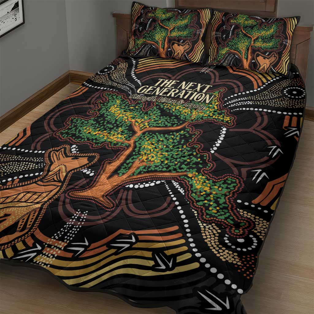 NAIDOC Week 2025 Indigenous Quilt Bed Set Legacies - Tree Of Life