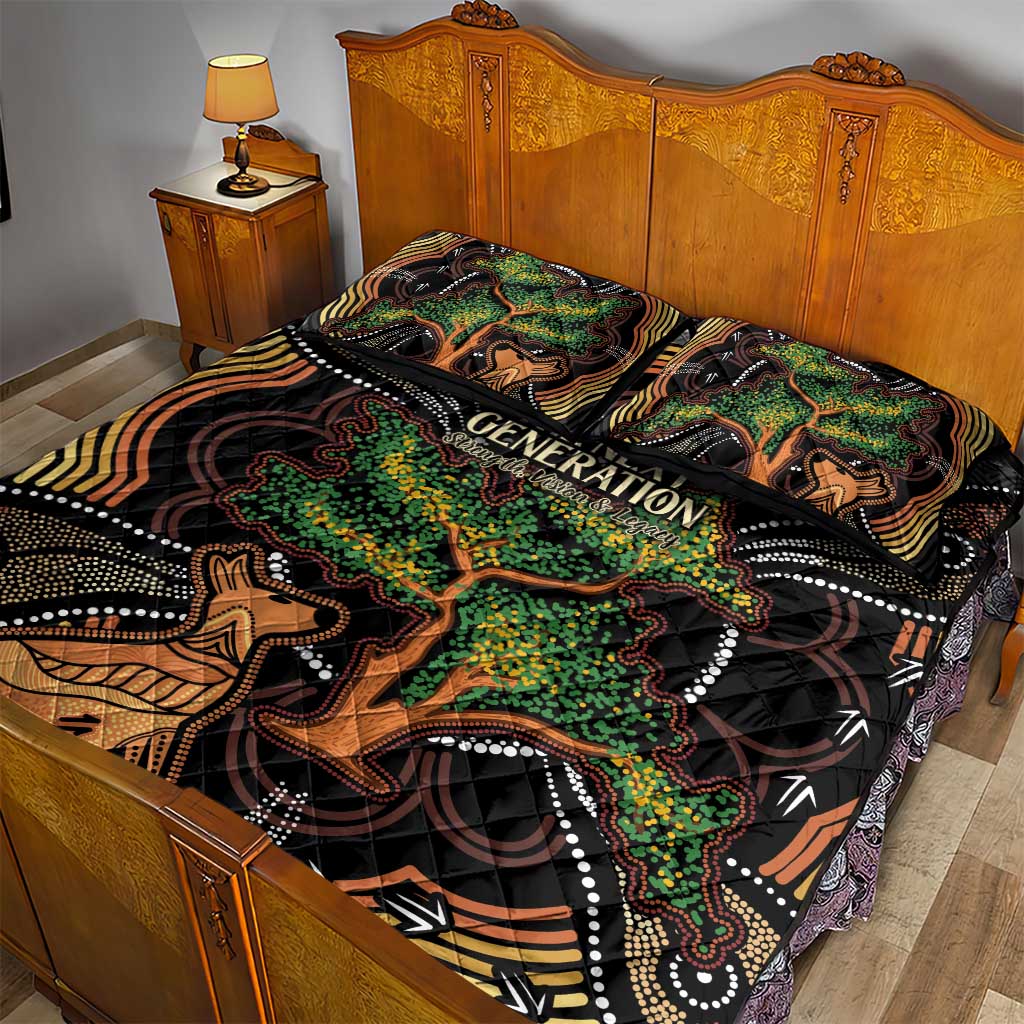 NAIDOC Week 2025 Indigenous Quilt Bed Set Legacies - Tree Of Life