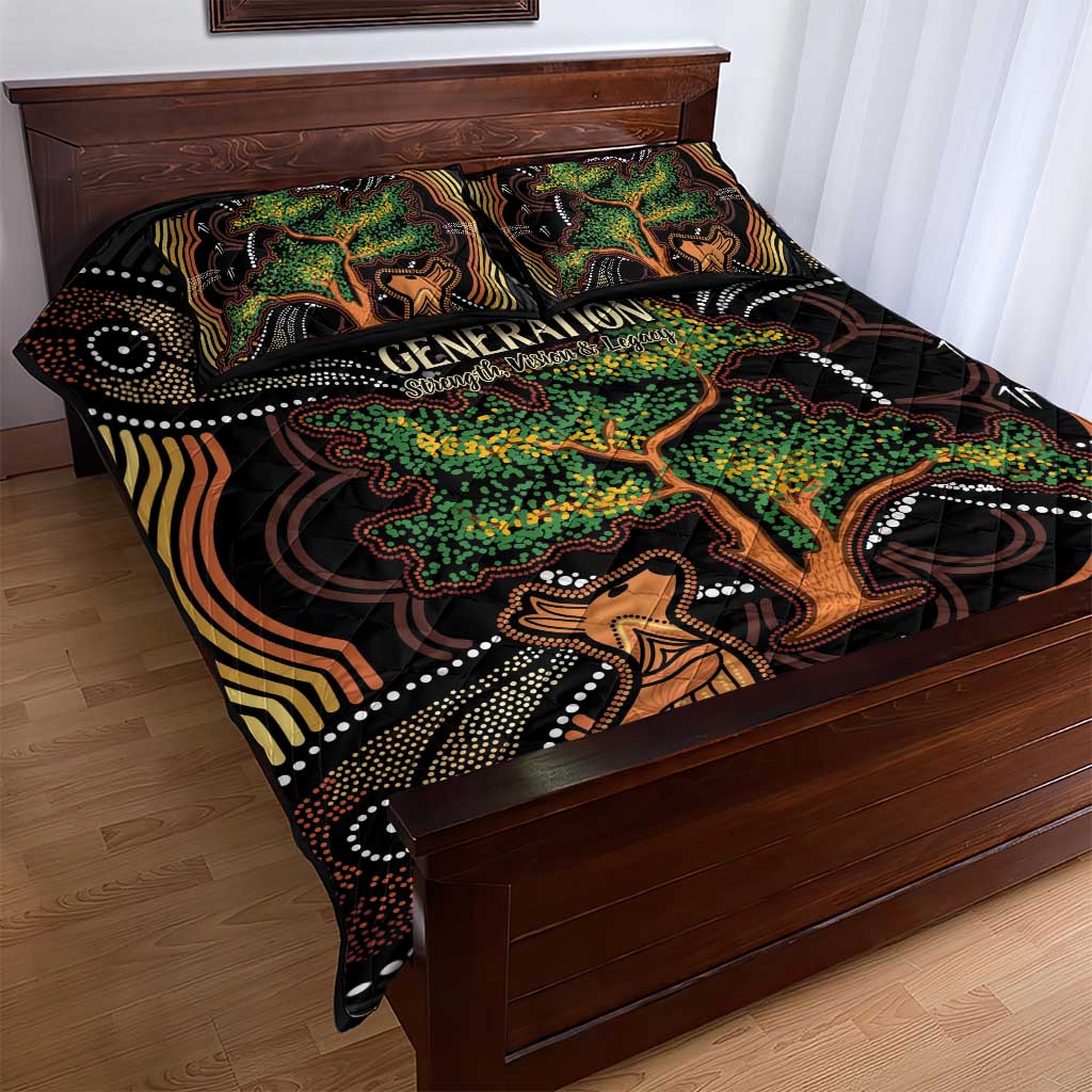 NAIDOC Week 2025 Indigenous Quilt Bed Set Legacies - Tree Of Life