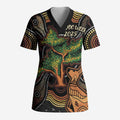 NAIDOC Week 2025 Indigenous Scrub Top Legacies - Tree Of Life - Aussie Hoodie