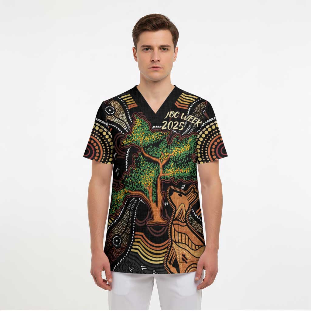 NAIDOC Week 2025 Indigenous Scrub Top Legacies - Tree Of Life - Aussie Hoodie